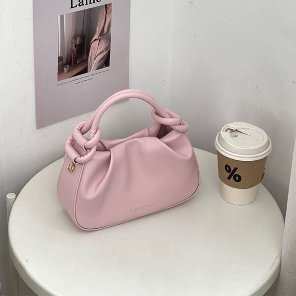 Shoulder Bags  Genuine Leather Women's Pillow Classic Bag Soft Cowhide Totes High Quality Female Commute Handbag Gray