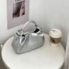 Shoulder Bags  Genuine Leather Women's Pillow Classic Bag Soft Cowhide Totes High Quality Female Commute Handbag Gray